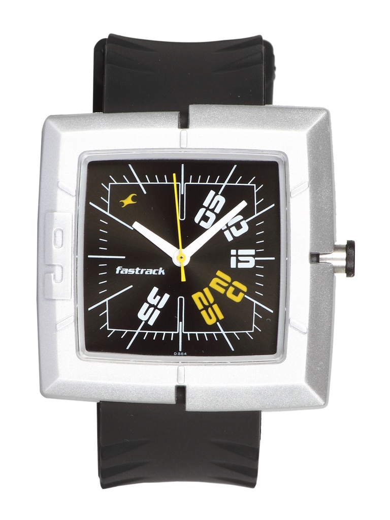 Economy Black Analogue Watch for Men - Fastrack Essential