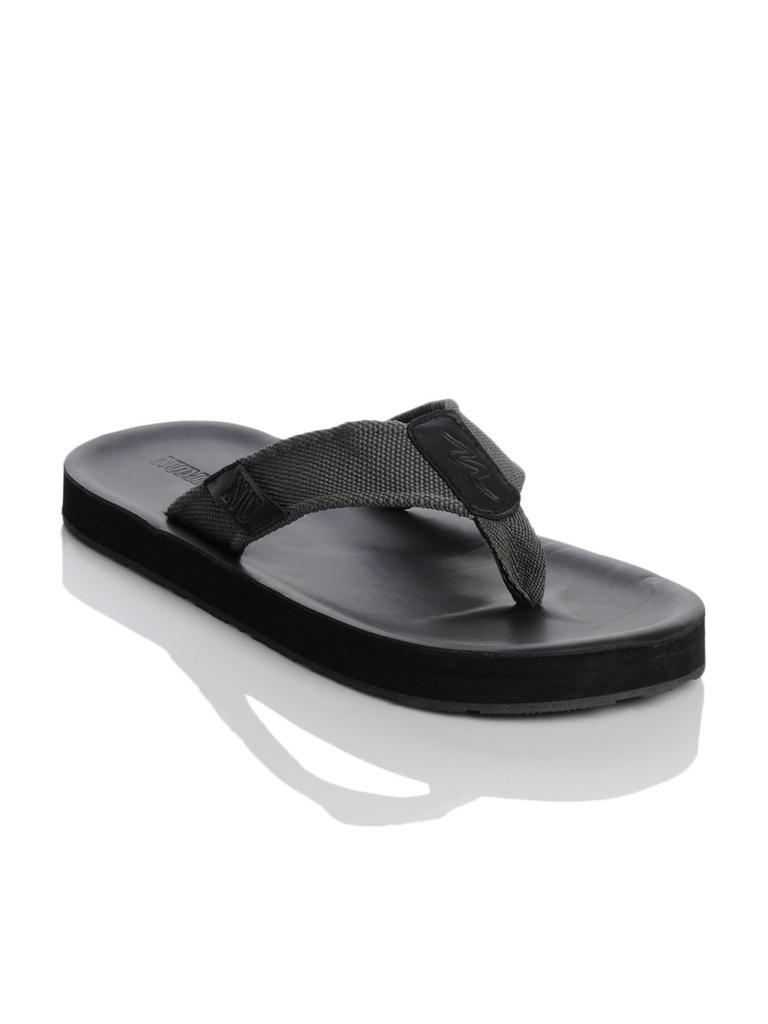 Numero Uno Men's Black Casual Flip Flops - Comfort &amp; Durability