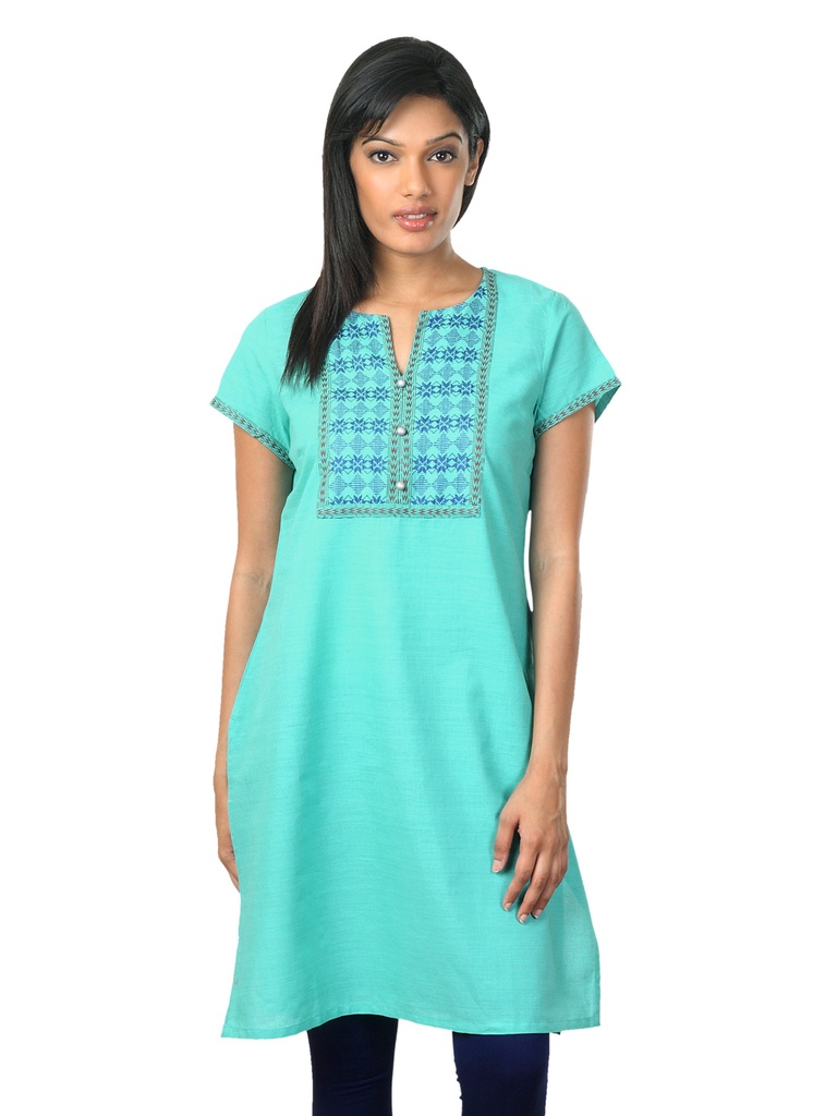 Elegant Aurelia Sea Green Kurta - Perfect for Festive Occasions