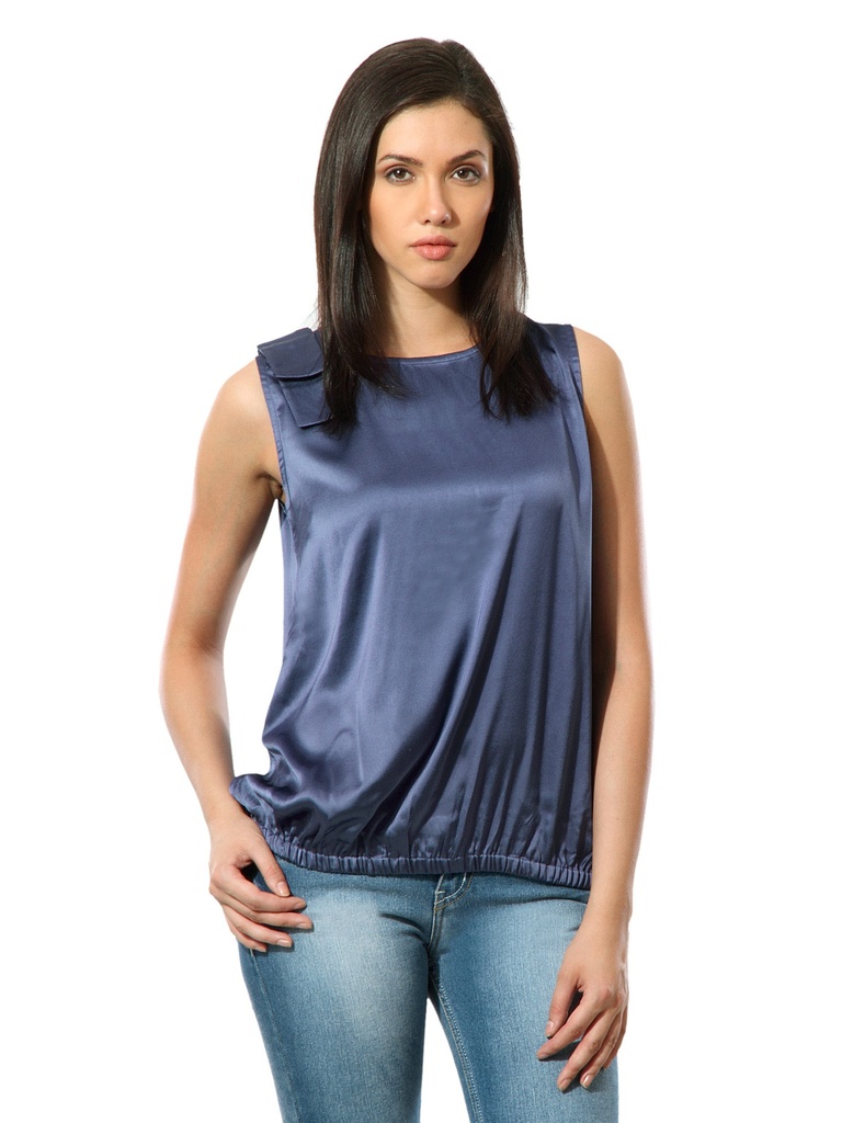 Chic Blue Top for Women - United Colors of Benetton