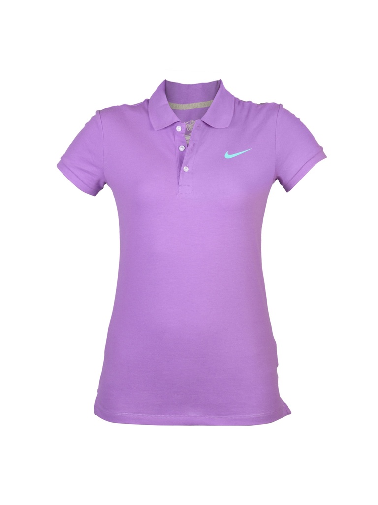 Nike Women's Purple Cotton Polo T-shirt - Classic Style &amp; Comfort