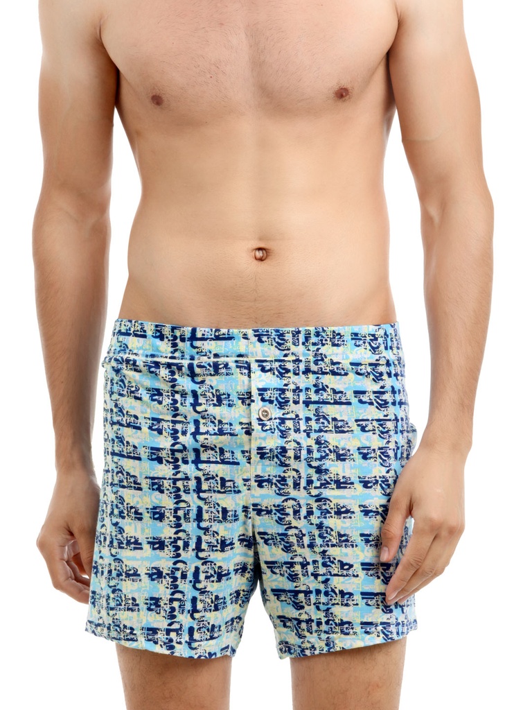 Do U Speak Green Men Blue Shorts