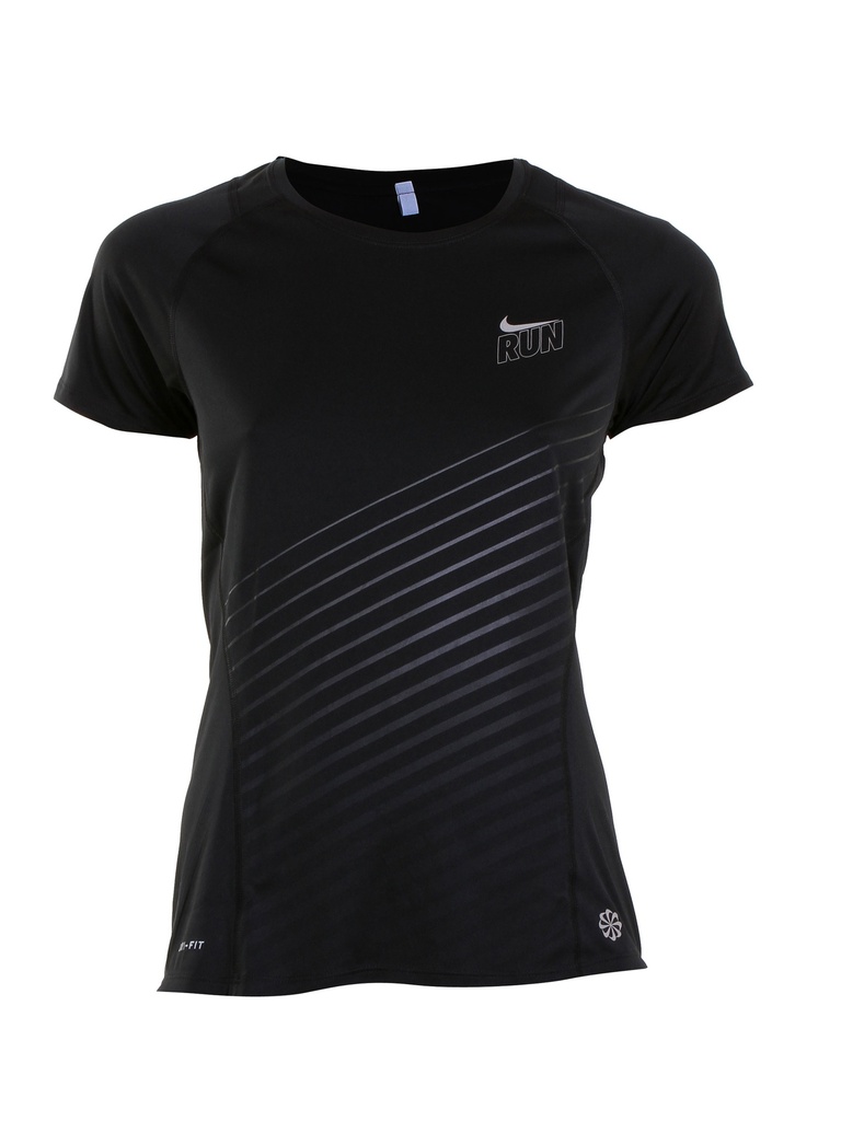Nike Women's Black Slim Fit T-shirt - Soft Cotton Comfort