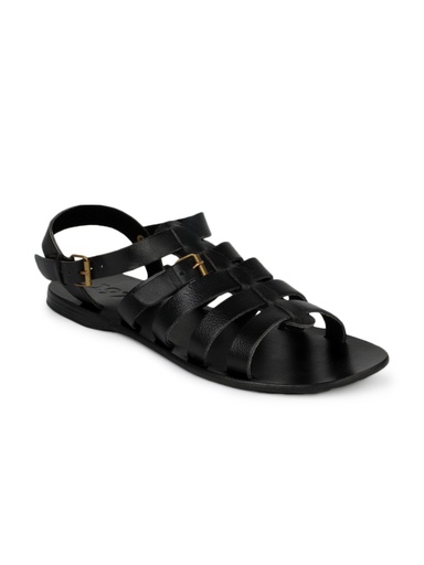 [KG-41859] Estd. 1977 Men Black Sandals