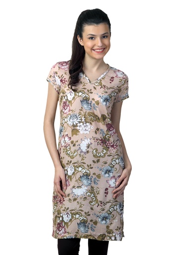 [KG-31312] W Women’s Soft Peach Kurta - Effortless Everyday Wear