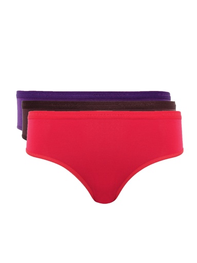 [KG-28831] Enamor Women's Pack of 3 Mid-Rise Bikini Briefs - Soft and Stylish