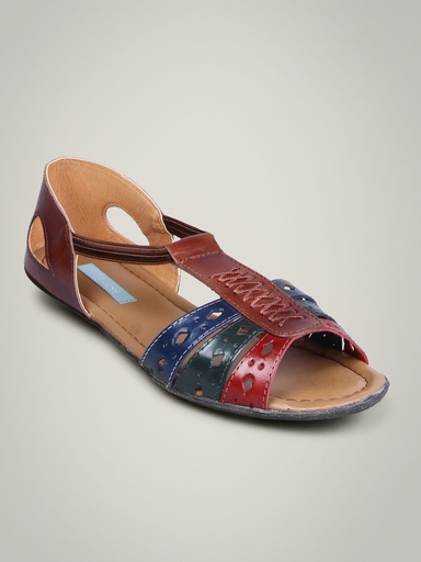 [KG-2886] Catwalk Women Leather Brown Flats