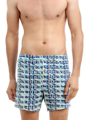 [KG-54924] Do U Speak Green Men Blue Shorts