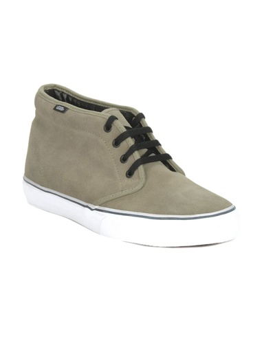 [KG-49495] Vans Men’s Khaki Lace-Up Sneakers - Casual Comfort