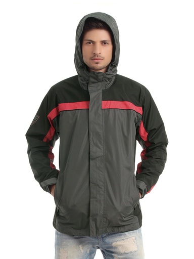 [KG-52029] Just Natural Unisex Charcoal Rain Jacket